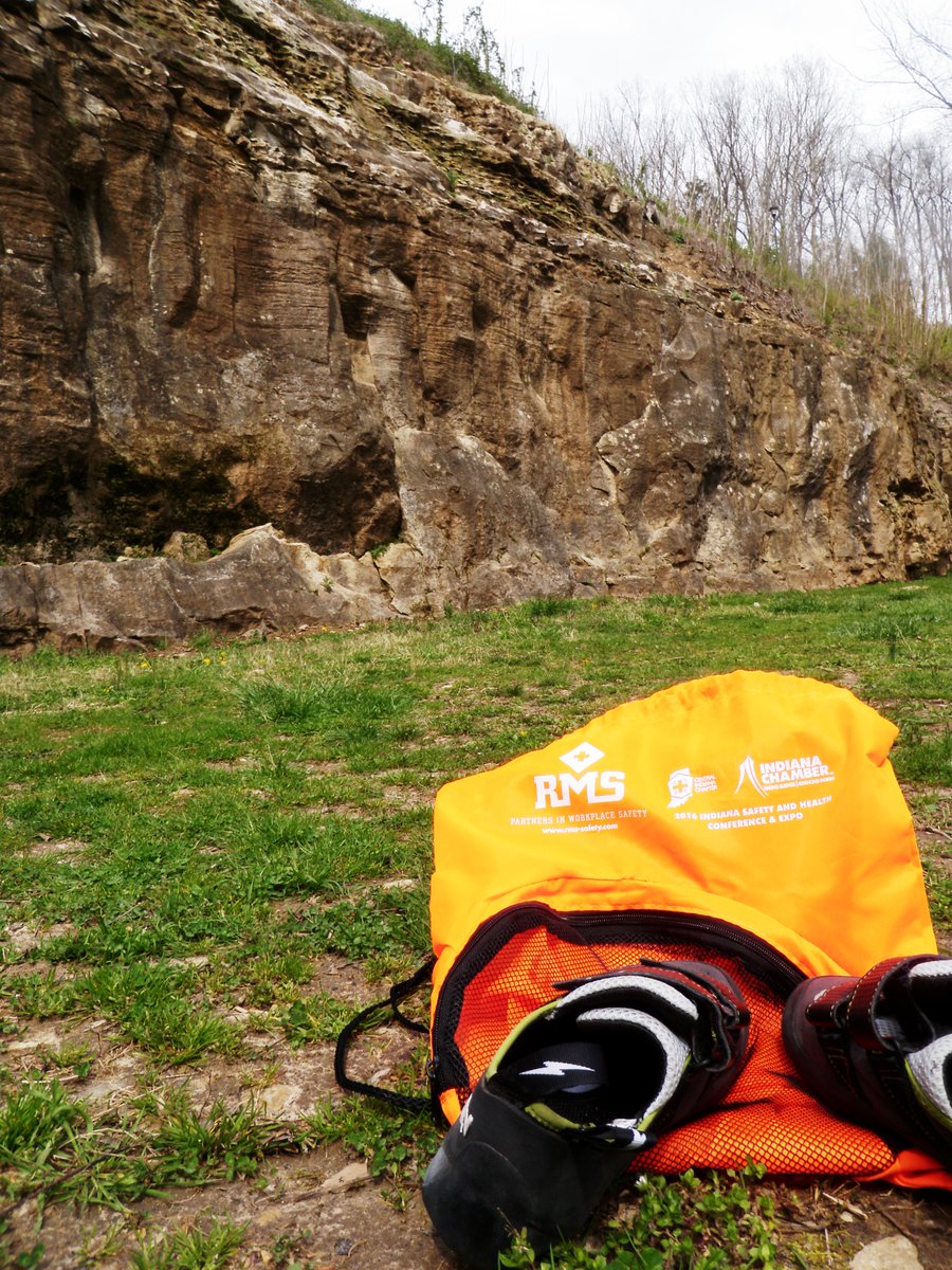 ChetBrandon1's tweet photo. Look what came in very handy for rock climbing at Muscatatuck Park today! #insafety16 @IndianaChamber @kerribegley https://t.co/48OVLBVTJr