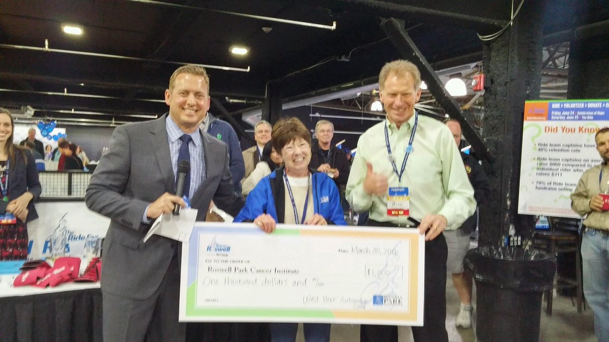 Rider Karen Rivette won $1,000 to her #RFR16 fundraising courtesy of <a href="/WestHerr/">West Herr Auto Group</a>!