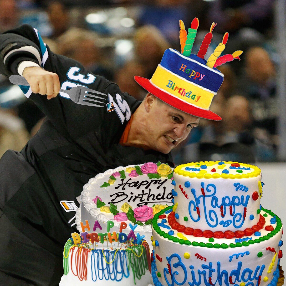 SanJoseSharks's tweet photo. Enjoy the bday cake, Haley! 🎂 https://t.co/zVkNz6U4hl
