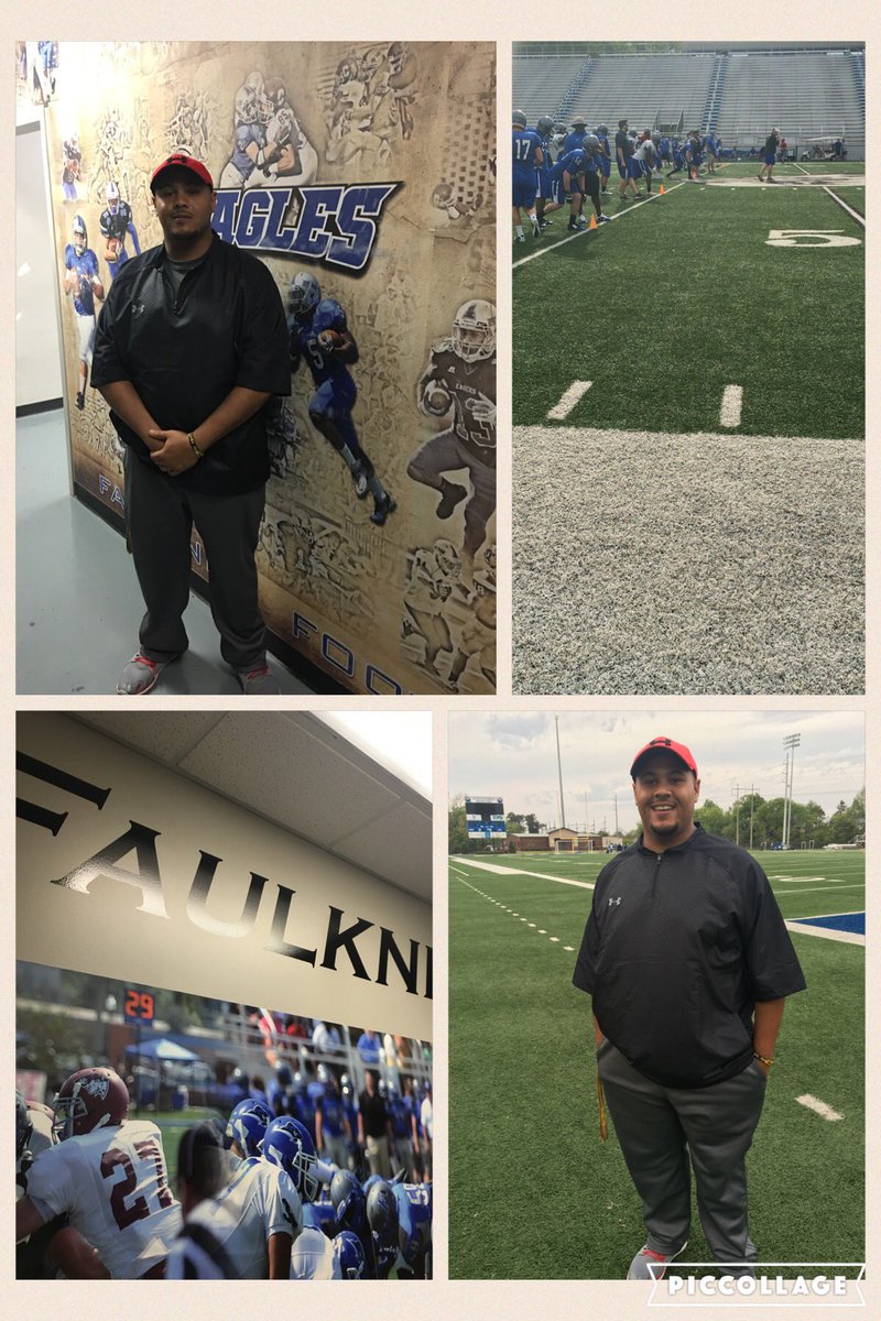Thanks for the great time <a href="/Coach_Boren/">Blake Boren</a> and Staff especially Cam Clark, I learned a lot. @FaulknerFball  #roadtrip