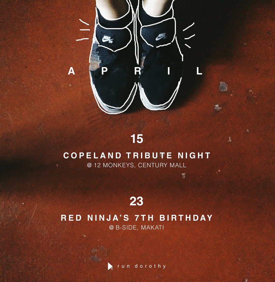 RunDorothy's tweet photo. Here's our April Gig Schedule!
See you on these dates!!
#RunDorothy https://t.co/XIgMOHIkjM