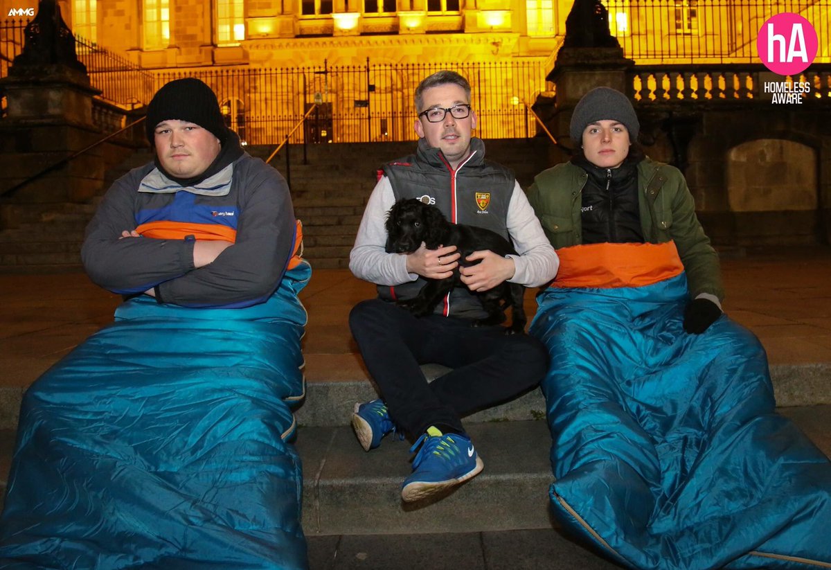 TenchuSports's tweet image. #SinnFein councillor @NiallSF supporting Ryan &amp;amp; Marcus on night 2 of the Sofa &amp;amp; Street Challenge #Belfast #Homeless