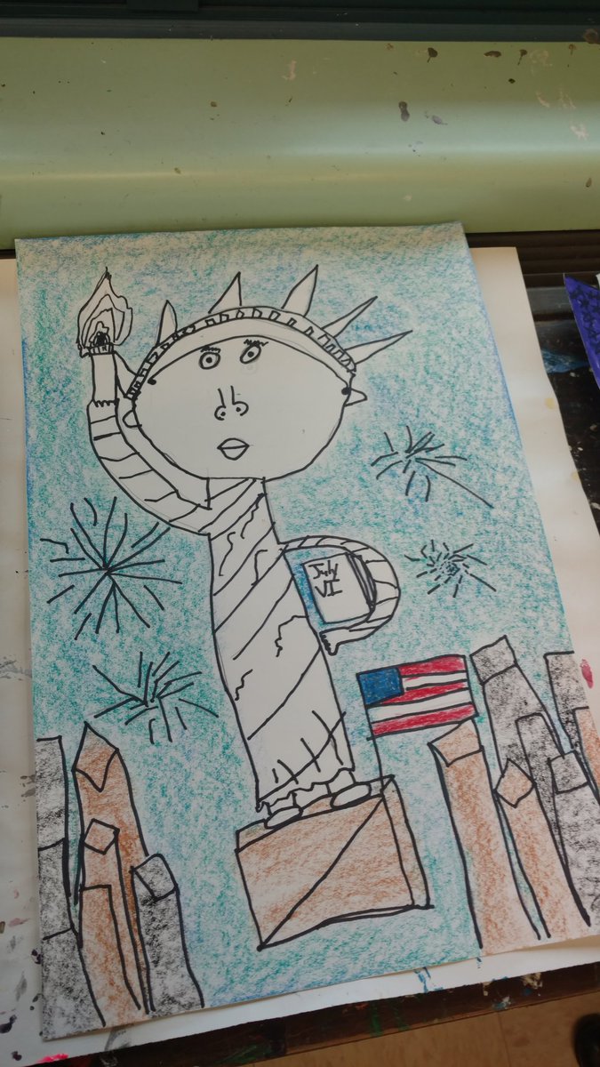 happymath4u's tweet photo. I was so impressed by the art work by the Riley Avenue students. Mrs. Melissa Haupt is an amazing art teacher. https://t.co/eQnNiorugT