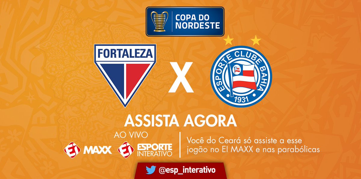 TNTSportsBR's tweet photo. ESTÁ NO AR a transmissão de @FortalezaEC x @ECBahia no EI MAXX e parabólicas! Vem com a gente! https://t.co/hfMoOCd4MX