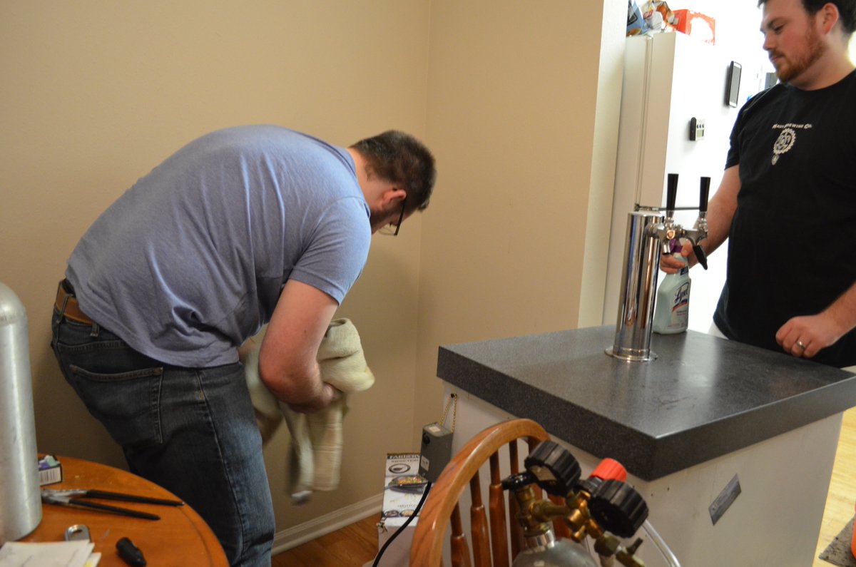 allusionbrewing's tweet photo. Tapped a new beer without closing the tap. #ThenItAllWentHorriblyWrong https://t.co/mg2ONhbBXl