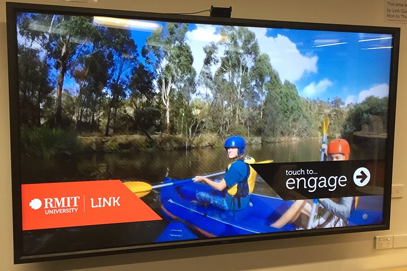 Code360Software's tweet image. Brand new UniOne Touchscreen experience at RMIT. Read more here&amp;gt; bit.ly/1VUiCPt