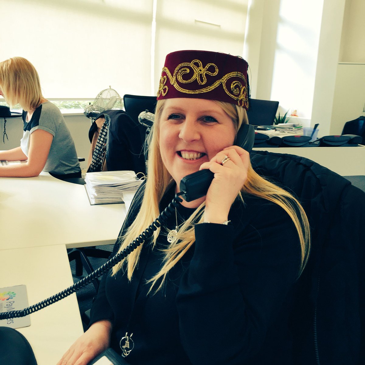 optimizehiring's tweet photo. We have no idea why she is wearing that hat either !!! #optimisehiring #f2grp https://t.co/mUsDitW9EL