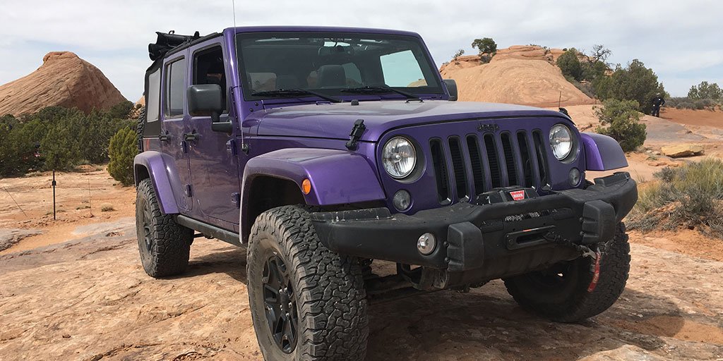 Jeep's tweet image. Thousands of fans trekked to Moab for the 50th anniversary of the Easter Jeep Safari. Here’s a look at #EJS2016.