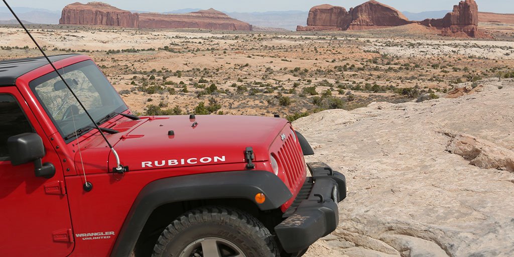Jeep's tweet image. Thousands of fans trekked to Moab for the 50th anniversary of the Easter Jeep Safari. Here’s a look at #EJS2016.