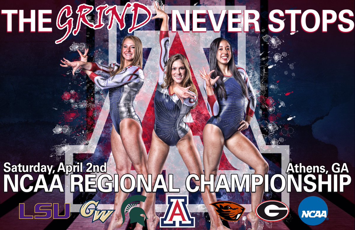 ArizonaGymCats's tweet photo. We are excited to compete in Athens, GA this Sat. at 1 pm PT/4 pm ET! Watch the meet LIVE online on SEC+. #GRIND https://t.co/Vjhoj38Kmx