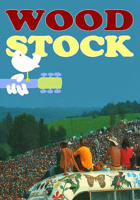 HistoryInPics's tweet photo. Woodstock poster, 1969. https://t.co/hHxQN8wWgi