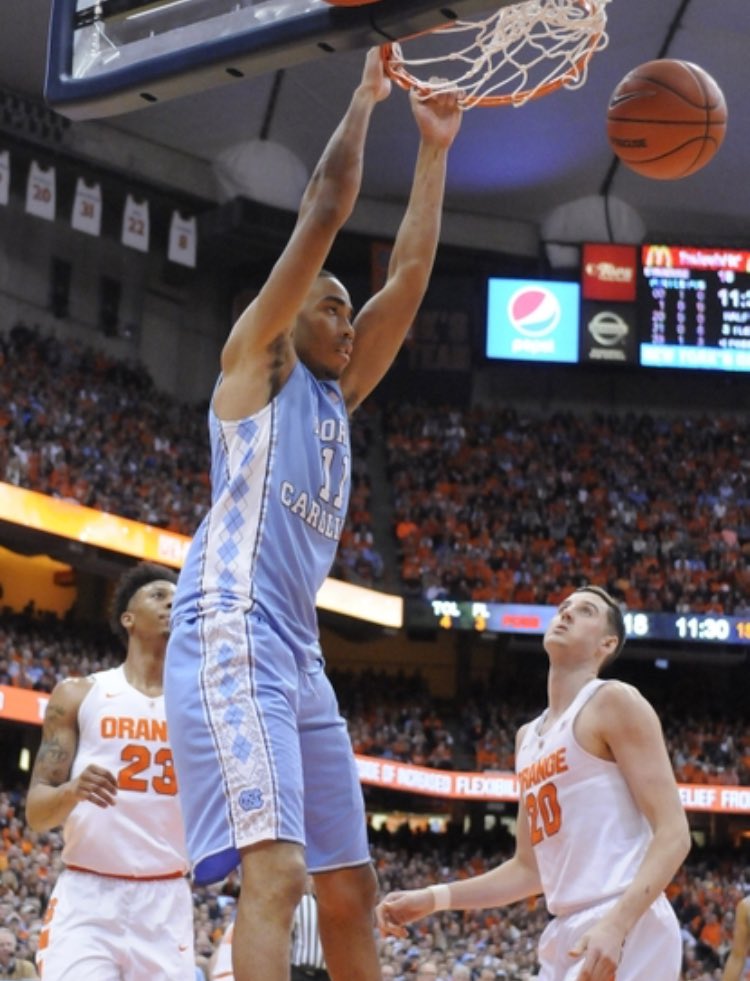 HeelAthletics's tweet photo. North Carolina/Syracuse at 8:49 Saturday. RT if you think Carolina will win. https://t.co/EPhhlE937e