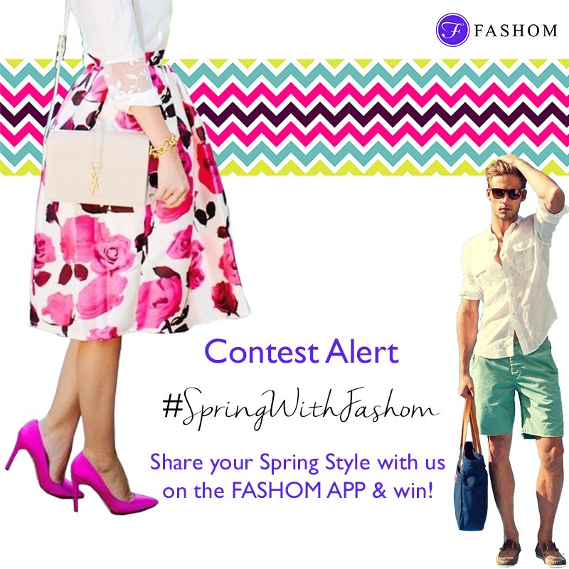 MyFashom's tweet photo. Fashom’s #SpringWithFashom contest ends tomorrow! Make sure to enter for a chance to win a giftcard. https://t.co/RyvGLK8dUd