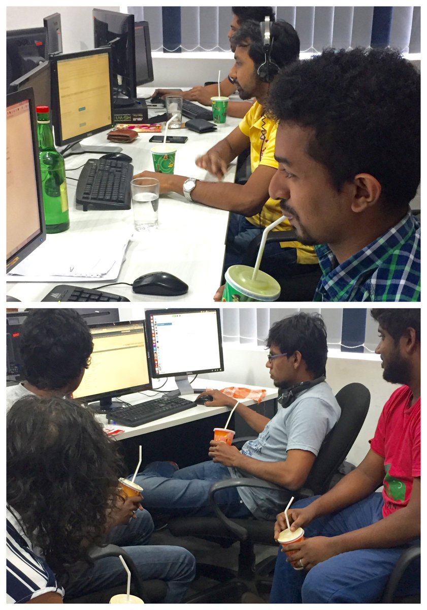 Netstarter_SL's tweet photo. Netstartians enjoying a fresh juice treat at work. The best way to beat the heat on a sunny afternoon. #NetstarterSL https://t.co/TFbzTYTUSO