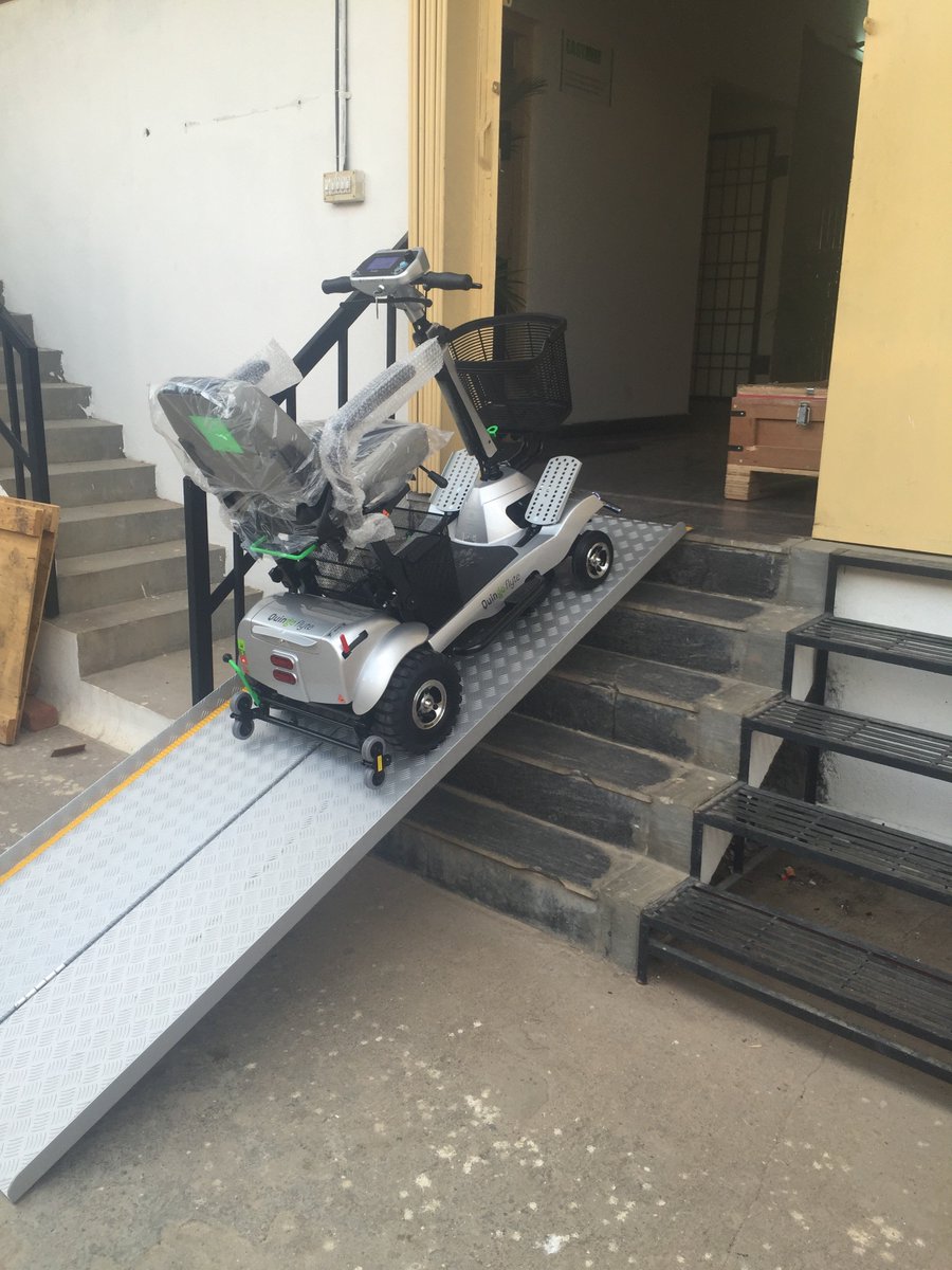 INCLUDEaccess's tweet photo. Include's Portable Ramp at the Five Wheels @QuingoScooters office in Bangalore! https://t.co/hJBU0GVFgc https://t.co/5U1zXolT5R
