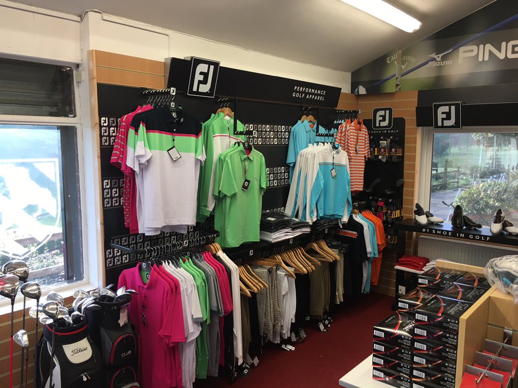New <a href="/FootJoy/">FootJoy</a> clothing display. Come to our transformed shop and take a look!