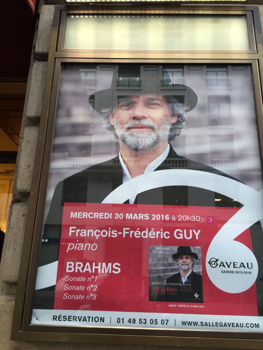 Hier soir le public de la <a href="/Gaveauconcerts/">Salle Gaveau</a> fut sous le charme de l'immense pianiste <a href="/ffrguy/">François Guy</a> !👏🏻👏🏻