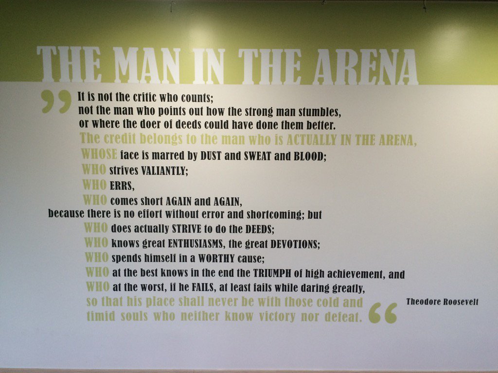 It's not the critic who counts... Just do it, Andrej!