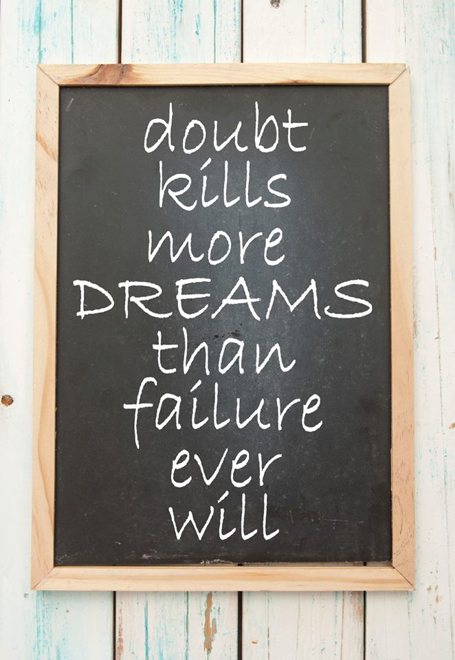 raehanbobby's tweet photo. "Doubt kills more dreams than failure ever will."
#leadership #quotes https://t.co/2w01lIA9h7