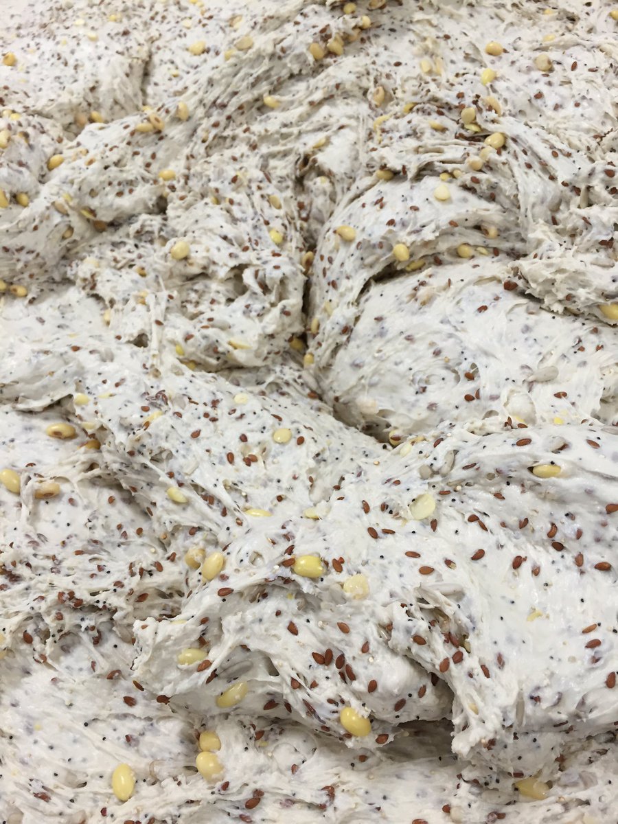 Our quinoa &amp; soya sourdough is made with sunflower seeds, linseed, amaranth, poppy seeds, quinoa, and soy beans.