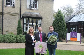 British_Spare's tweet photo. Sales of the Princess Charlotte Chrysanthemum will benefit @EACH_hospices. Learn more at https://t.co/OSSrF5LytW. https://t.co/FU4QL8Ym7L