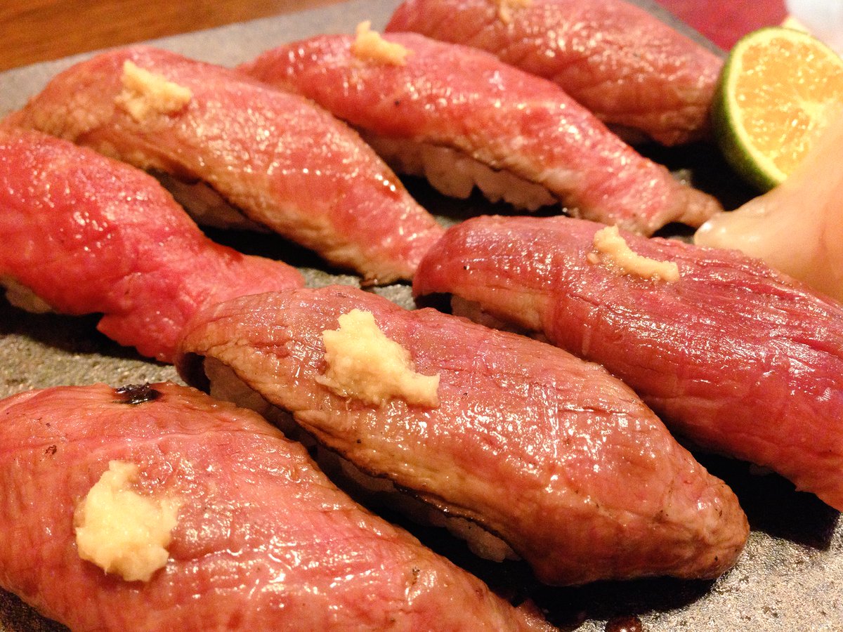 ◉出演◉
トリコロールケーキ・アニマル#4『モグララ』
4/12(火)〜17(日)
@千本桜ホール(学芸大学)
是非お越しくださいませ。

画像は全然関係ない豊後牛の炙り寿司です。