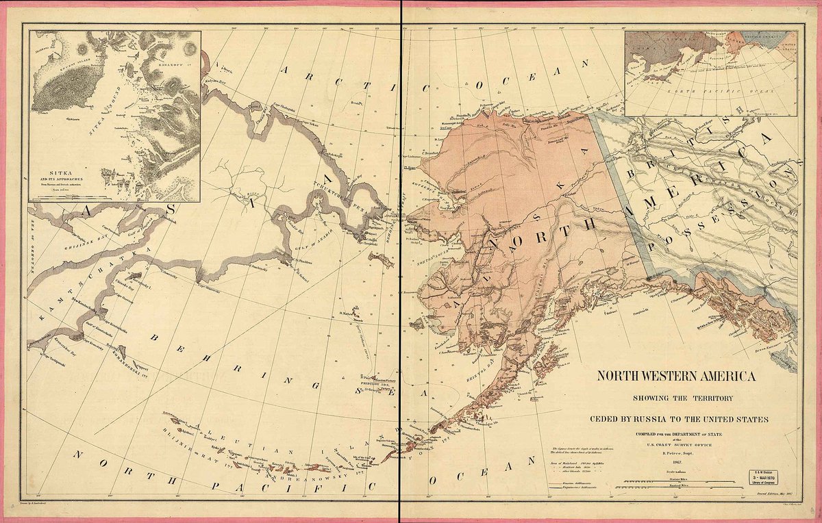 EsMemorable's tweet photo. El Imperio Ruso en crisis económica y temeroso de perder Alaska con los ingleses (en Canadá) decidió venderla a EEUU https://t.co/HiK7zpg1K4