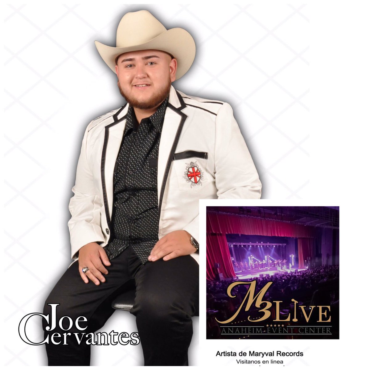 JoeCervMusic's tweet photo. Buenas noches, Los invito a mi CD release party, Abril 22!! Muchas gracias por el apoyo M3 Live Anaheim Event Center https://t.co/MR5SWlpmNX