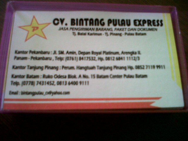 compuceroky's tweet image. Cv.Bintang Pulau Express