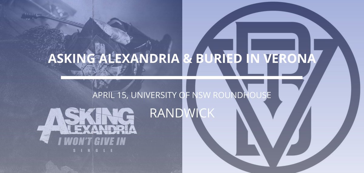 GigsInSydney's tweet photo. What are you waiting for? @AAofficial &amp; @buriedinverona coming to Randwick on Apr 15. https://t.co/27aXP57GiW https://t.co/92YROYk7tv