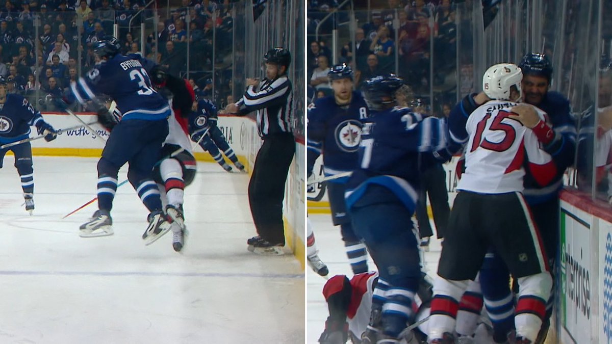 ViaplayHockeySE's tweet image. TV: "Den tyngsta tacklingen jag sett live". Missa inte den här otroliga smällen! #ViasatNHL
viasatsport.se/nyheter/hockey…