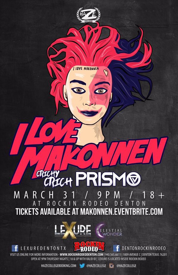 Blvcksby_'s tweet photo. Going up tomorrow night!

If you need tickets for @iLoveMakonnen5D at Rockin Rodeo please DM me! https://t.co/9RVDkQgeVV