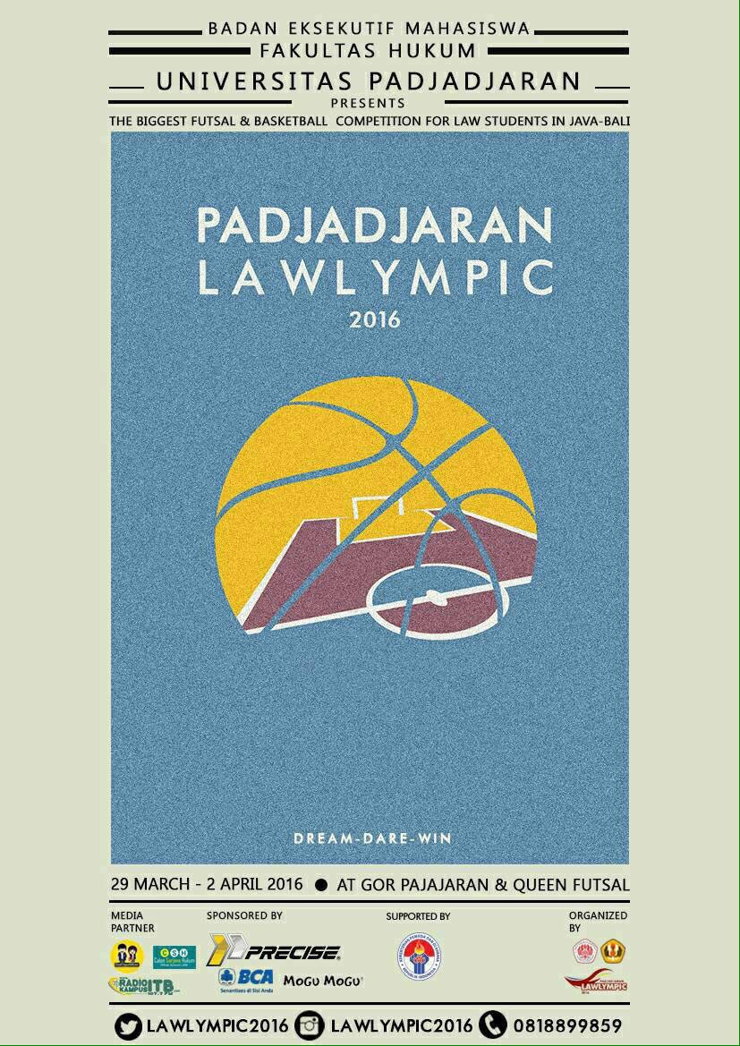 Lawlympic2016's tweet photo. [PADJADJARAN LAWLYMPIC 2016 DAY 3]

Basket : FH Unpad vs FH Unv.Trunojoyo(16.30) tempat GOR Padjadjaran Bandung https://t.co/QyYSunysIT
