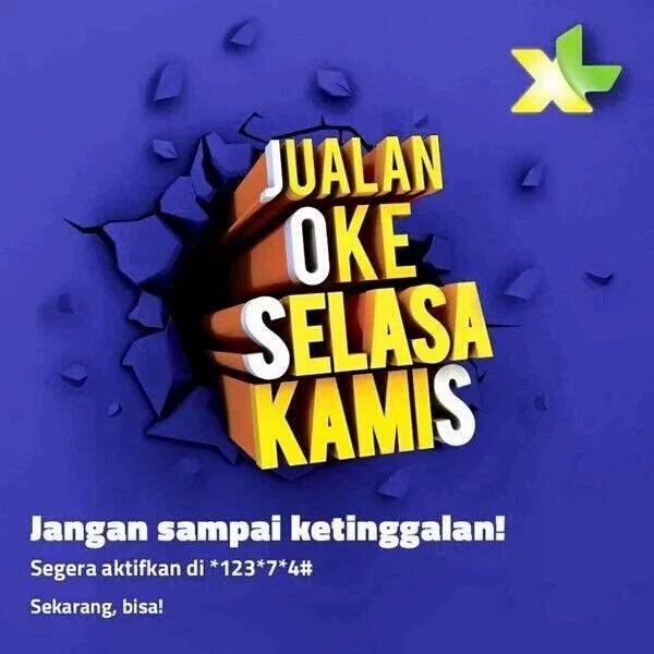 XLamat Hari Kamis Manis ya, promo JOSS 31 Maret 2016 ada paket HotRod TripleKuota 4.5GB &amp; 13.5GB 3bln Cek *123*7*4#
