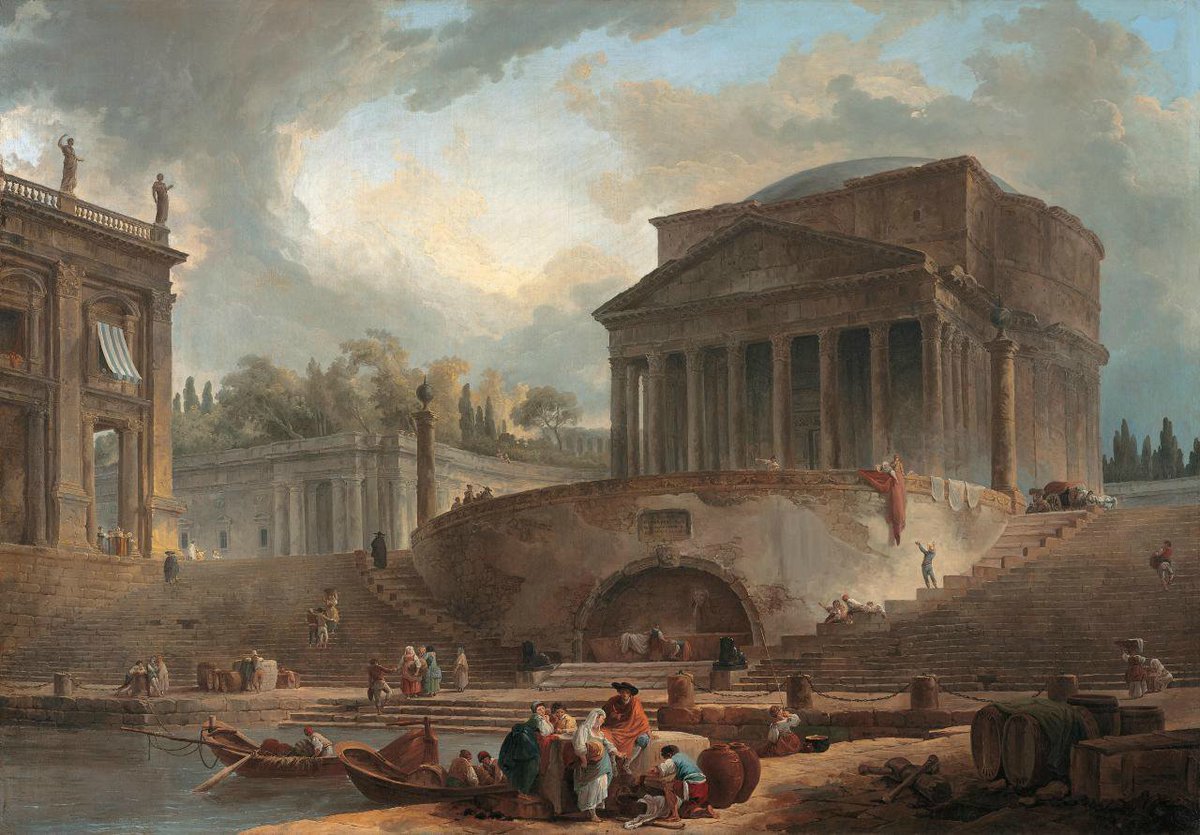 Artctualite's tweet photo. Le peintre #HubertRobert s'expose au @MuseeLouvre 
https://t.co/5kX2K58nF3 https://t.co/rtaEimpsFd