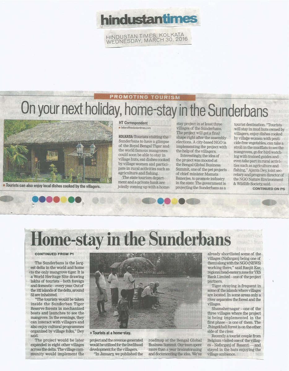 NewsEnviron's tweet photo. Press coverage  by NEW about Home-stay at Sundarban..... https://t.co/ZuZT4PGEjF