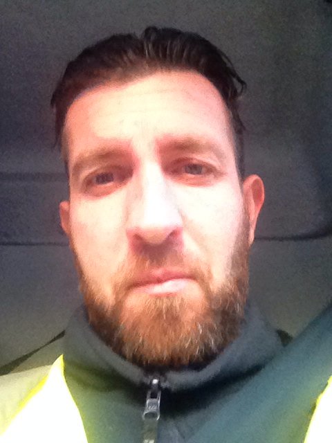 On way to toon. Tired today #ginger #beard