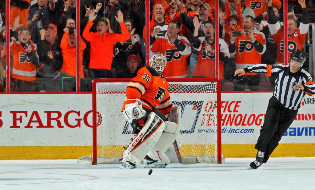 NHL's tweet photo. 12-3-2 in their last 17. Just beat the NHL's top team. Currently in a Wild Card spot. Philly is feelin' it. https://t.co/VgT0jVYzpv