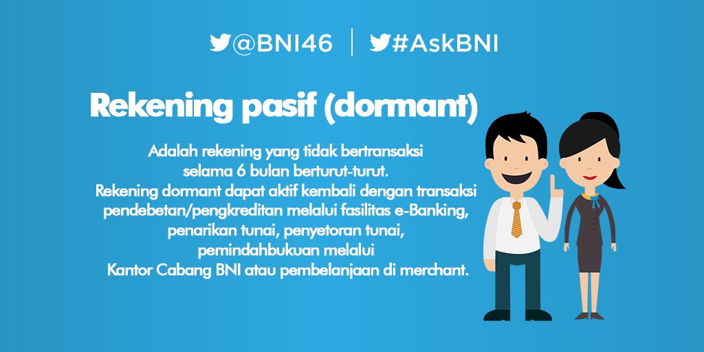 Apa itu Rekening Pasif (dormant) ? Yuk cari tahu informasinya pada gambar