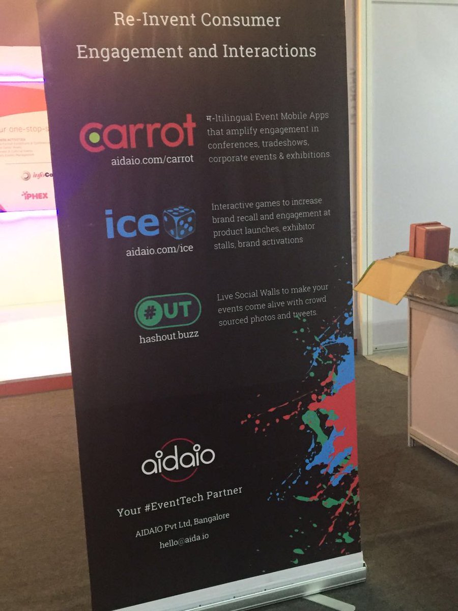 AidaioIce's tweet photo. We are excited to showcase coolest #EventTech at #miceindia  

#eventprofs #exhibition #Hyderabad #MakeInIndia https://t.co/vM9KEdcwaC