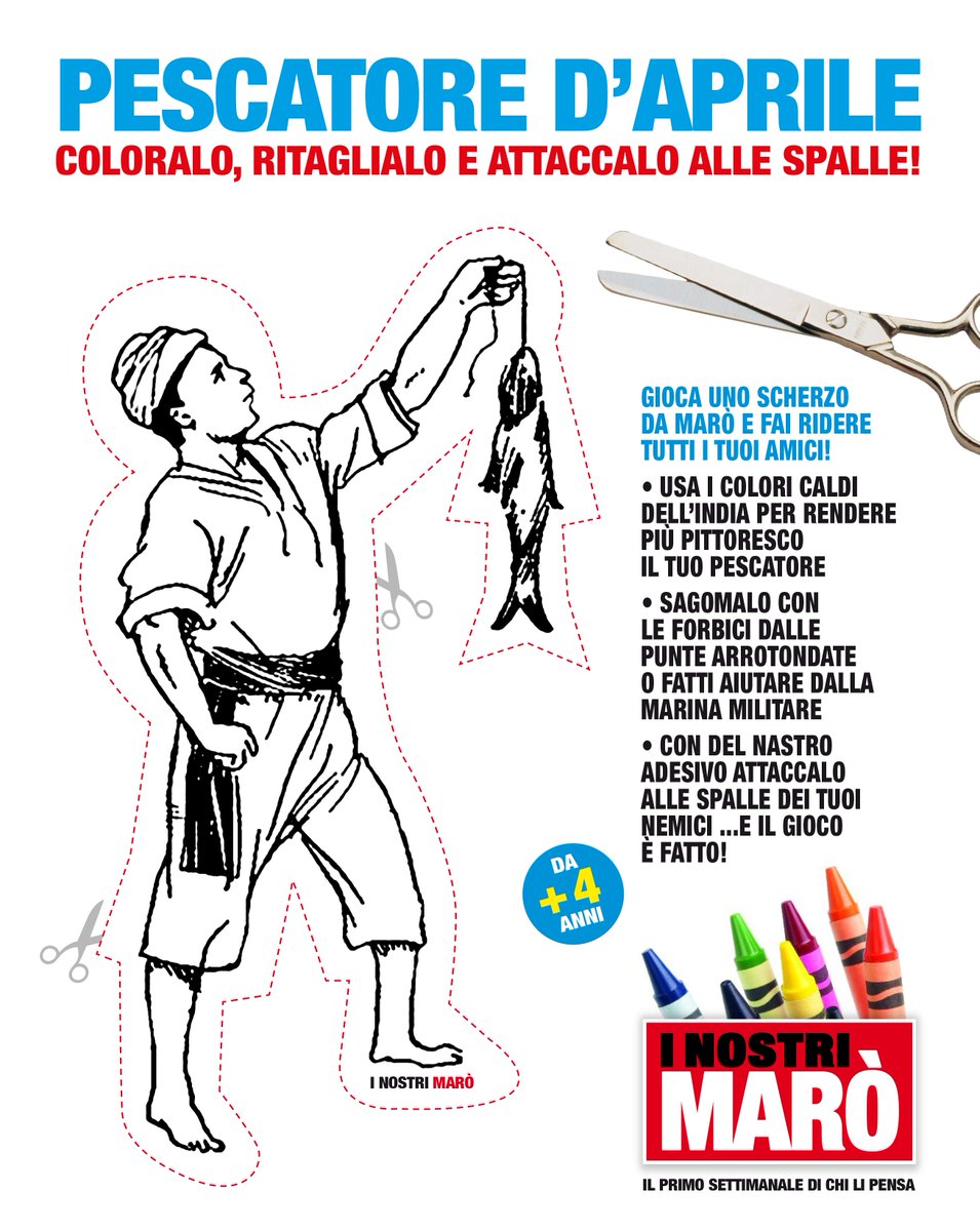 inostrimaro's tweet photo. Domani è il 1° aprile! Ecco un'idea de #inostrimarò per leoni e leoncini! #roar https://t.co/knTWsyThIp
