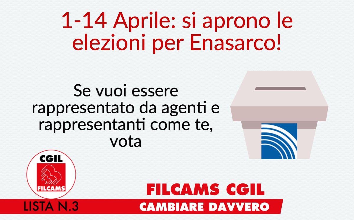 CambiarEnasarco's tweet photo. Sei #agente e/o #rappresentente? Dal 1° al 14 aprile si vota @FilcamsCgil Lista n.3 per #CambiareDavveroEnasarco. https://t.co/PhzY5s1k0h