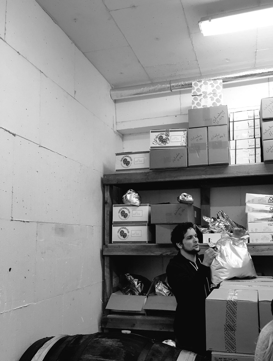toolbeer's tweet photo. The boss in his natural habitat. Getting our hops together for our @pohjalabeer collaboration! https://t.co/wpM5DL9bKg