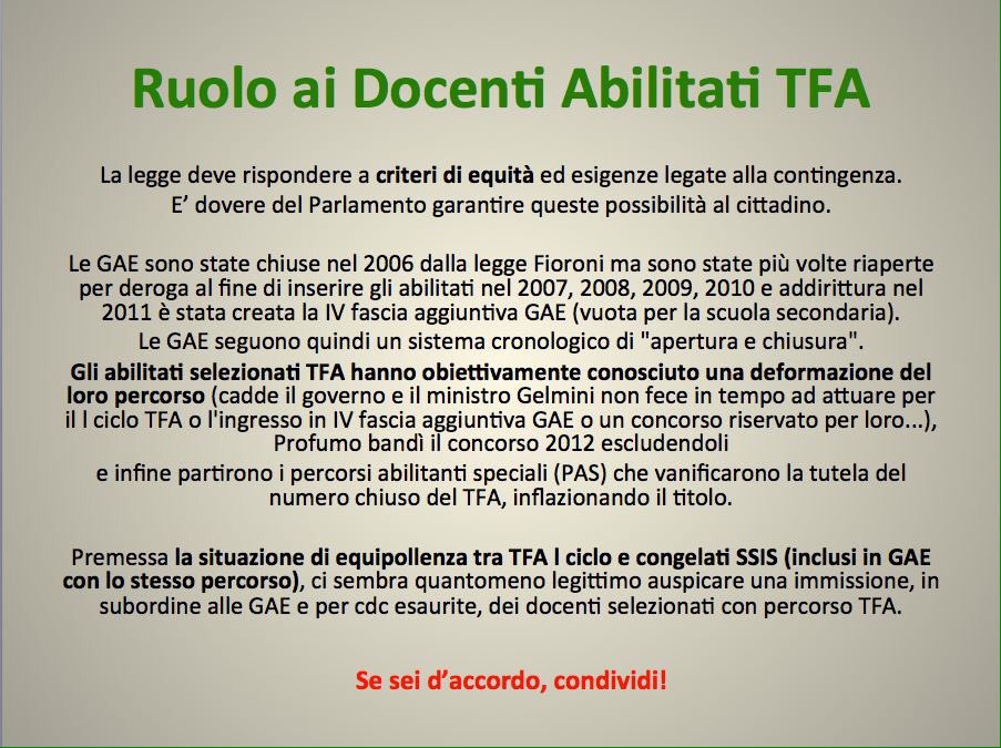 rain1509's tweet photo. @CoordNazTFA @AriannaCipriani @SteGiannini @davidefaraone @fattoquotidiano @silviachimienti #abilitatiTfa https://t.co/3I9wyJbLJ6