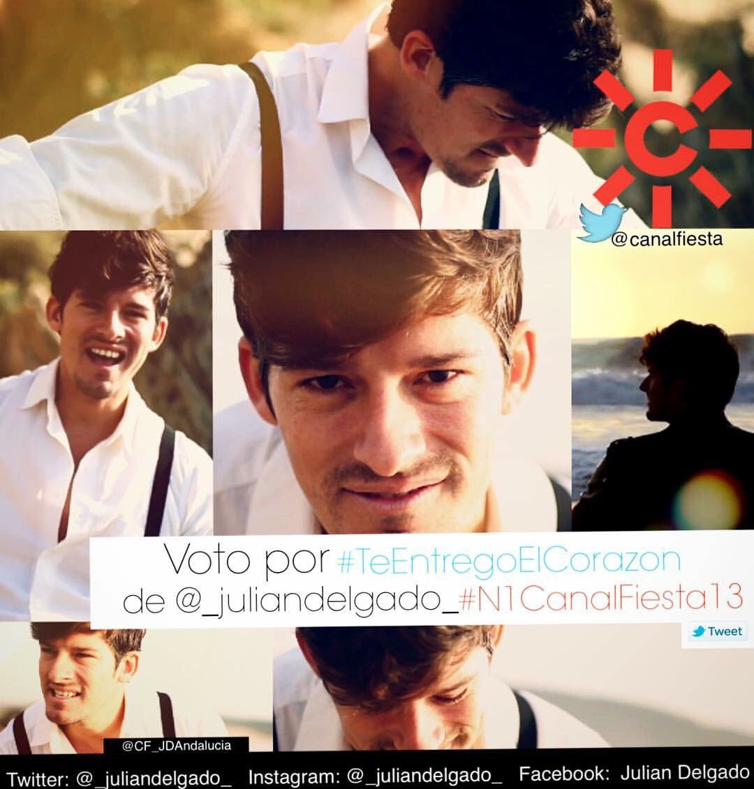 CF_JDAndalucia's tweet photo. VOTAMOS por #TeEntregoElCorazon de @_juliandelgado_ para que entre en el #N1CanalFiesta13 ¡VAMOS! https://t.co/2DeifmFz86