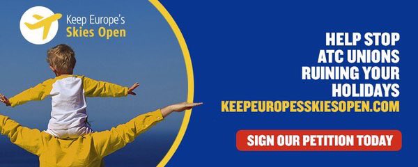 Ryanair's tweet photo. Today's the 43rd French ATC strike since 2009. Sign our petition &amp; help stop these strikes https://t.co/ZIR26qpl0c https://t.co/dWO9vD2Hoh