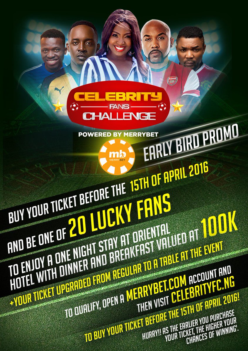 werunthings's tweet photo. Merrybet To Reward Football Fans And Give Millions To Charities at CELEBRITY FANS CHALLENGE https://t.co/vEhdQfD7VK https://t.co/WVWNVBULqp