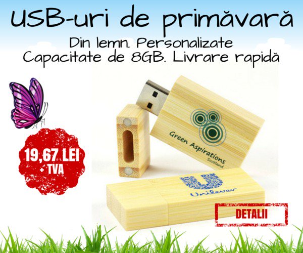 printCD's tweet photo. Primăvara aceasta, surprize în lanț! Stick-uri USB din #lemn cu livrare rapidă, în 1-2 zile https://t.co/bW2vDu3GG8