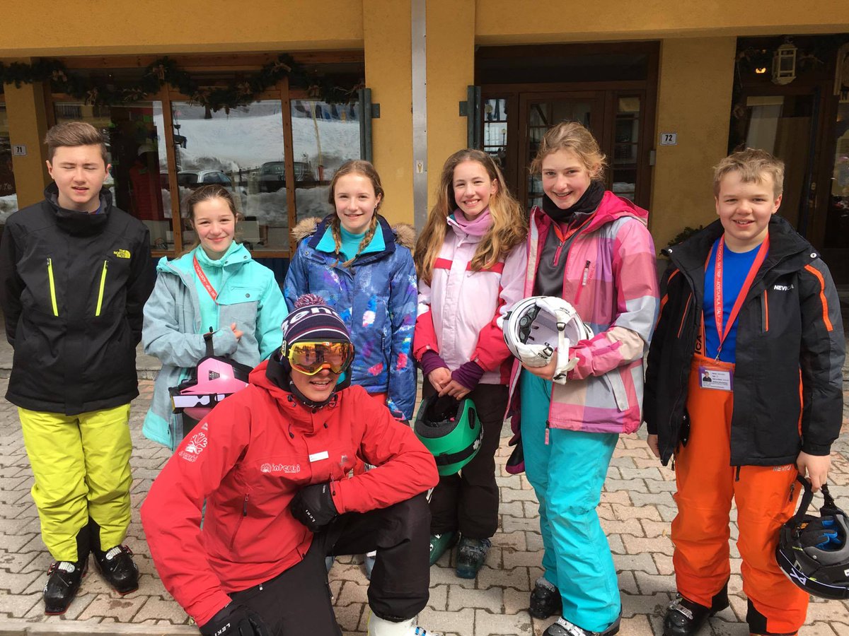 Enjoying the snow in Italy