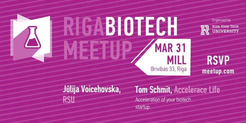 RigaHighTech's tweet photo. Join Biotech Meetup today @ 7PM @MillRiga RSVP: https://t.co/vjG4ik9OcJ https://t.co/bkRee2XN15